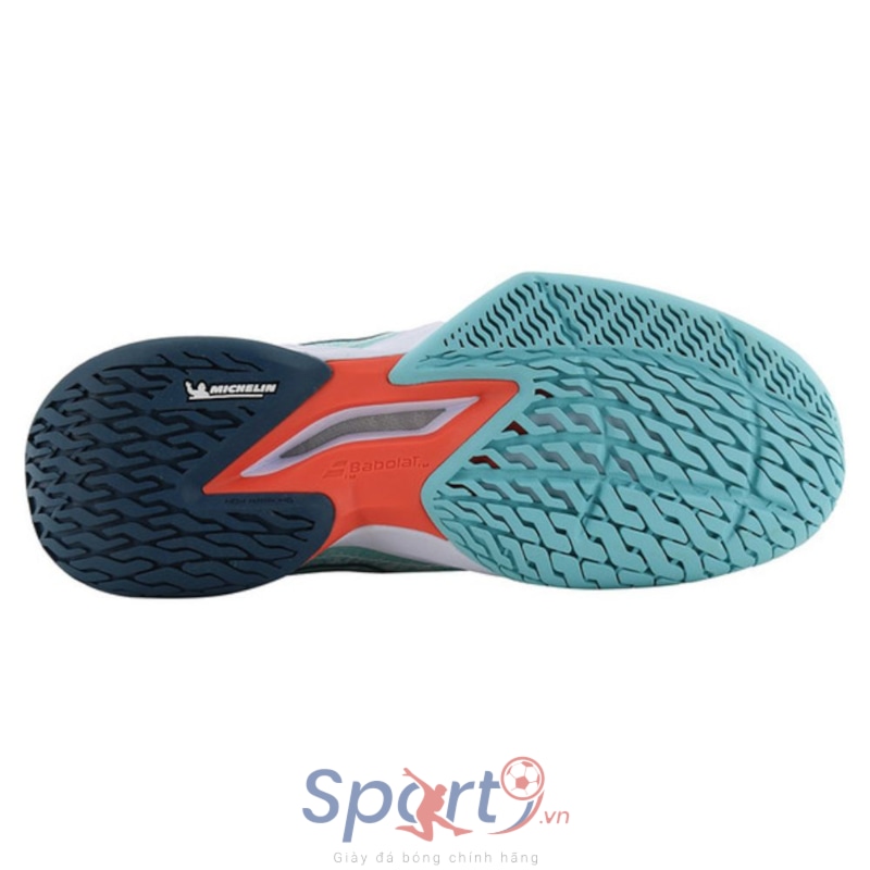 Babolat Jet Mach 3 AC Women 31S24630 - Màu Xanh Trắng