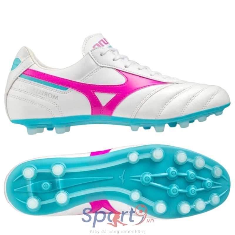 Mizuno Morelia II Pro AG - P1GA231466 - Màu Trắng/Hồng