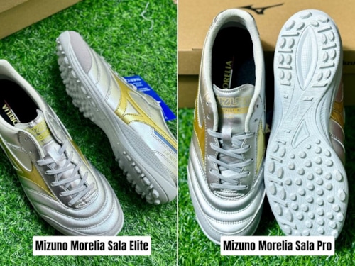 So sánh giày đá bóng Mizuno Morelia Sala Elite và Mizuno Morelia Sala Pro