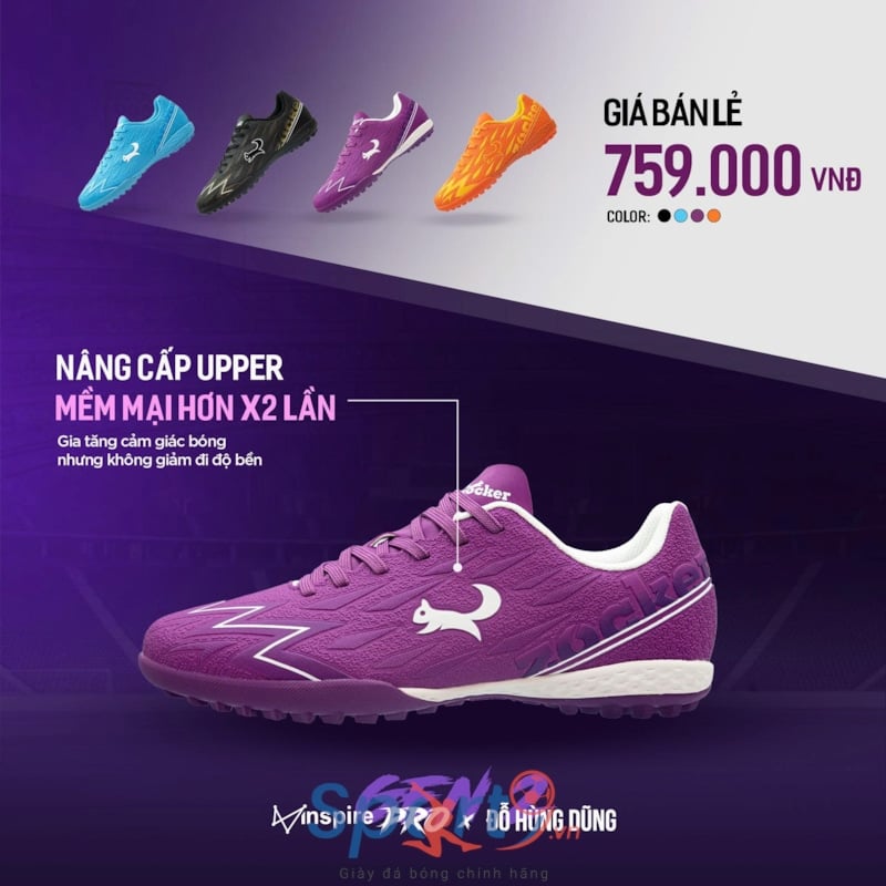 Zocker Inspire Pro Gen 2 - Màu Tím