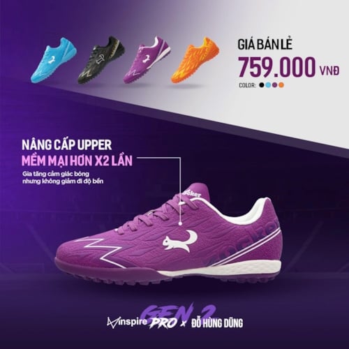 Zocker Inspire Pro Gen 2 - Màu Tím