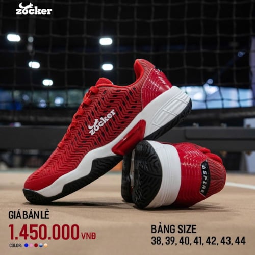Giày Pickleball Zocker Aspire - Red