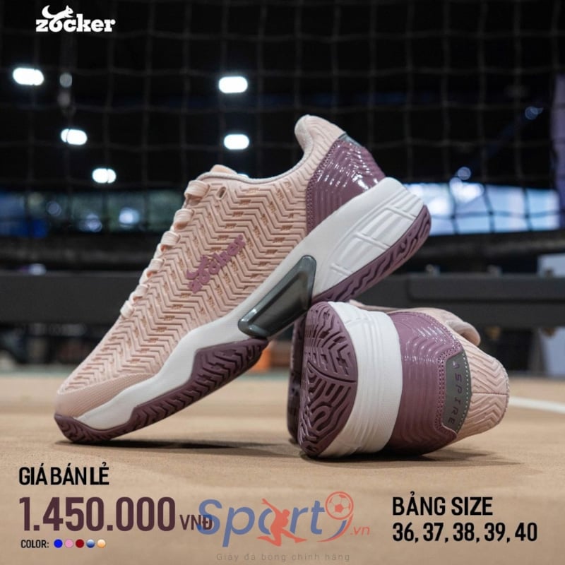 Giày Pickleball Zocker Aspire - Pink