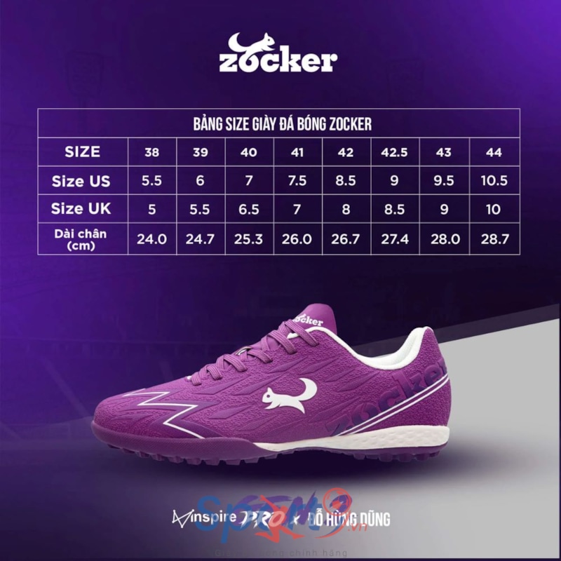 Zocker Inspire Pro Gen 2 - Màu Tím