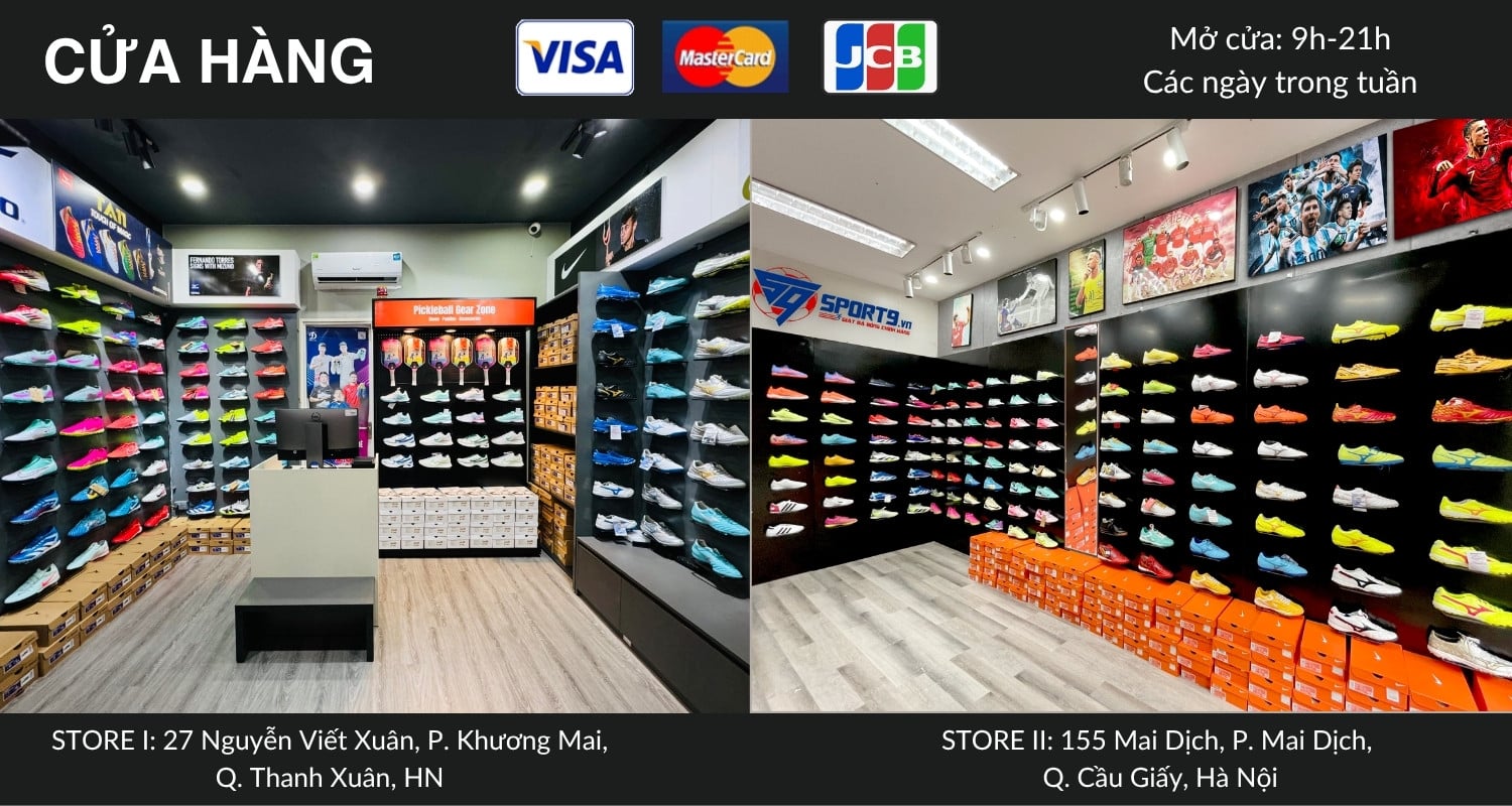 Hệ thống cửa hàng giày bóng đá chính hãng sport9