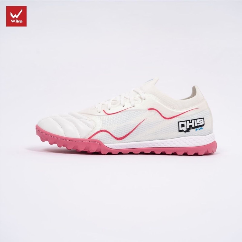 Giày đá bóng Wika QH19 Z-Vol - Màu Trắng/Hồng
