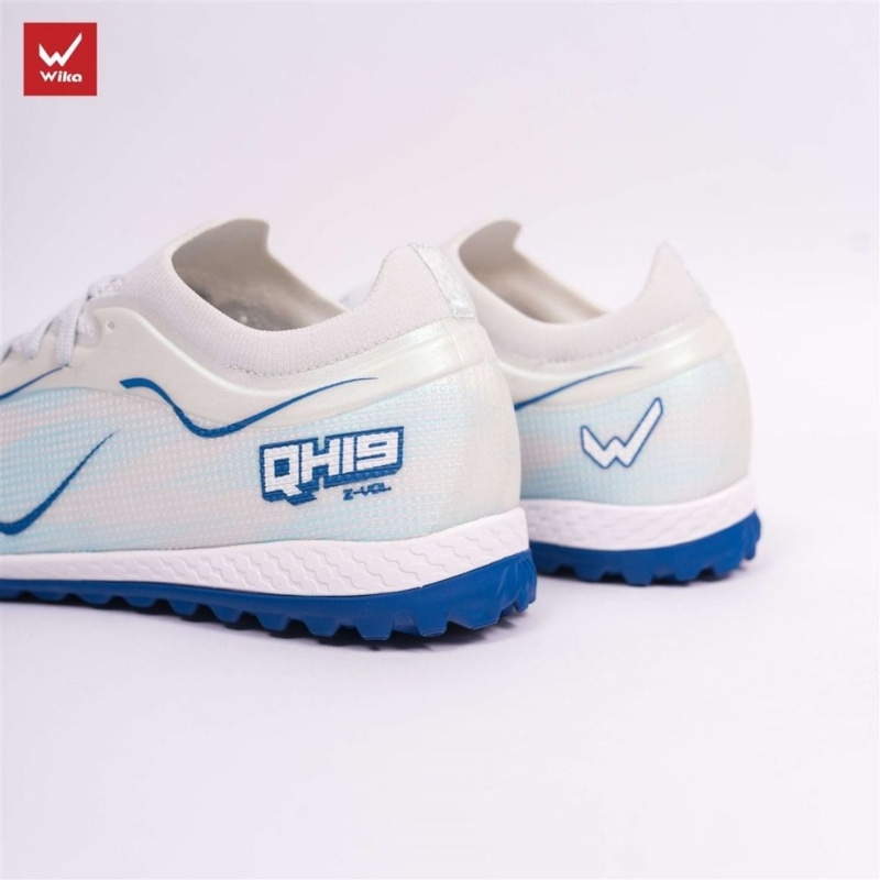 Giày đá bóng Wika QH19 Z-Vol - Màu Trắng/Xanh