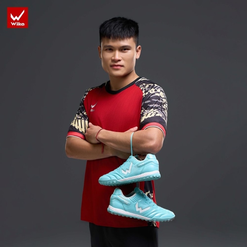 Giày đá bóng Wika TH10 - Màu Xanh Ngọc