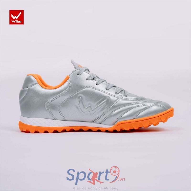 Giày đá bóng Wika TH10 - Màu Bạc/Cam
