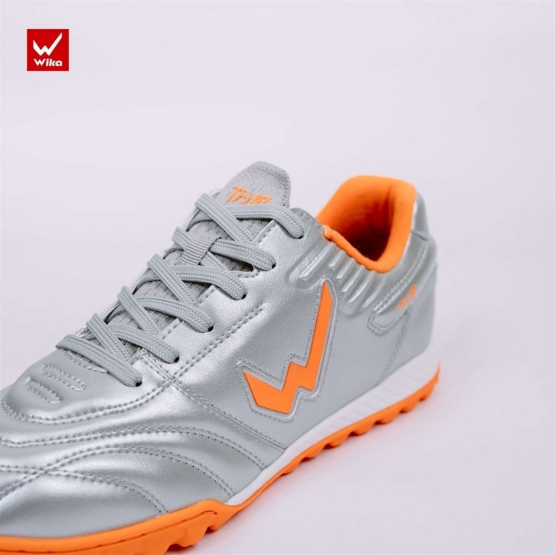 Giày đá bóng Wika TH10 - Màu Bạc/Cam