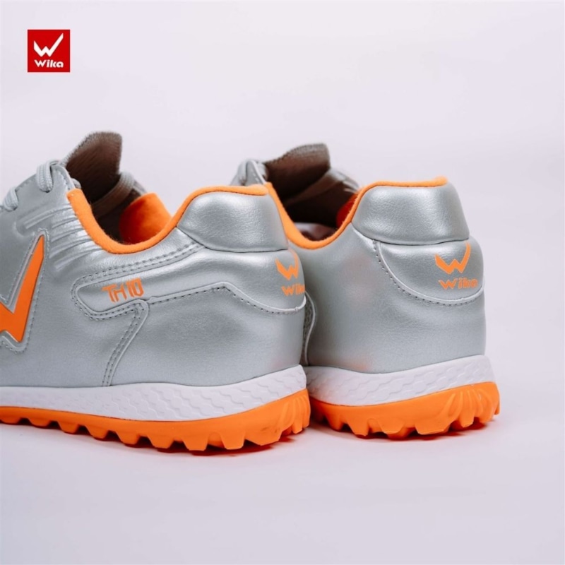 Giày đá bóng Wika TH10 - Màu Bạc/Cam