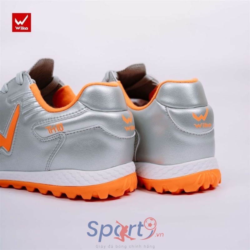 Giày đá bóng Wika TH10 - Màu Bạc/Cam