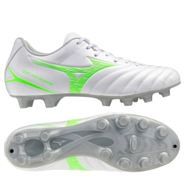 Mizuno Monarcida Neo III Select FG - P1GA252537 - Trắng/Xanh Lá