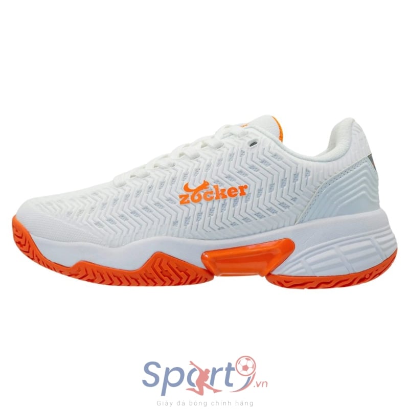 Giày Pickleball Zocker Aspire - White/Orange