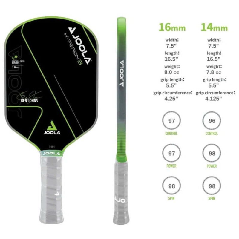 Vợt Pickleball Joola Ben Johns Hyperion 3 14mm