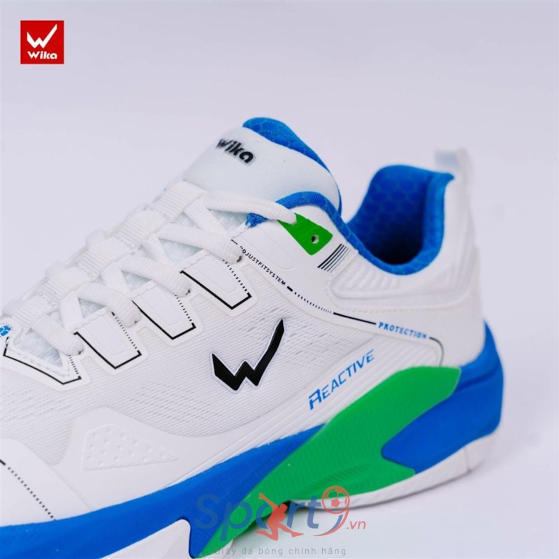 Giày Pickleball Wika Ruta Quang Dương - Trắng/Xanh