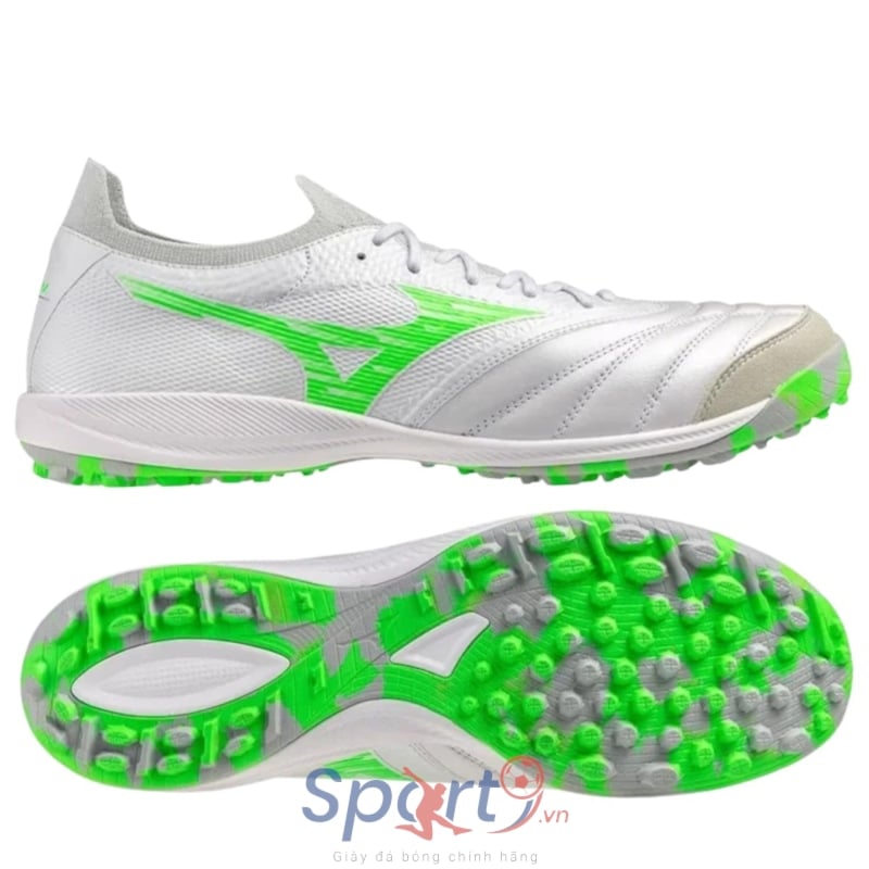 Mizuno Morelia Neo Sala Beta TF Frontier - Trắng/Xanh Lá - Q1GB251037