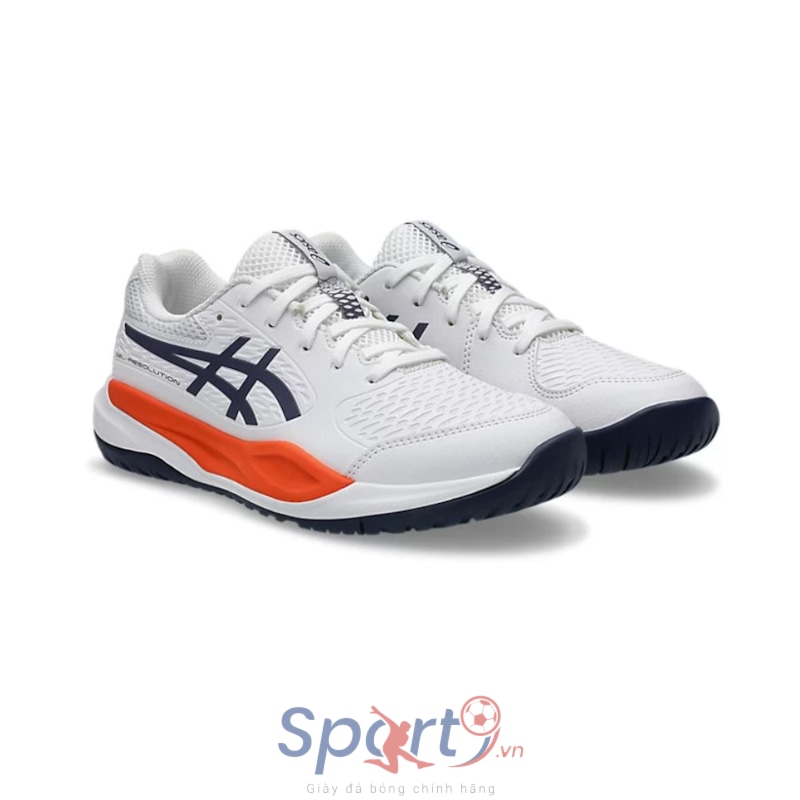 Giày Asics Gel Resution X GS 1044A081 - 110 White/Greyish Purple