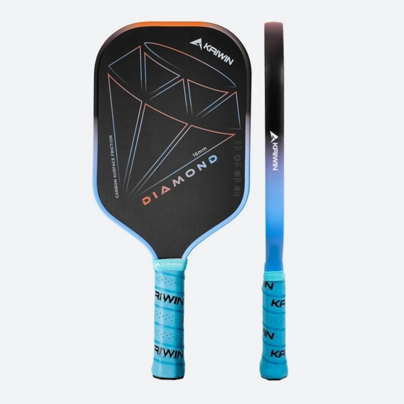 Vợt Pickleball Kaiwin Diamond K-Pro Series 16mm - Màu Cam/Xanh