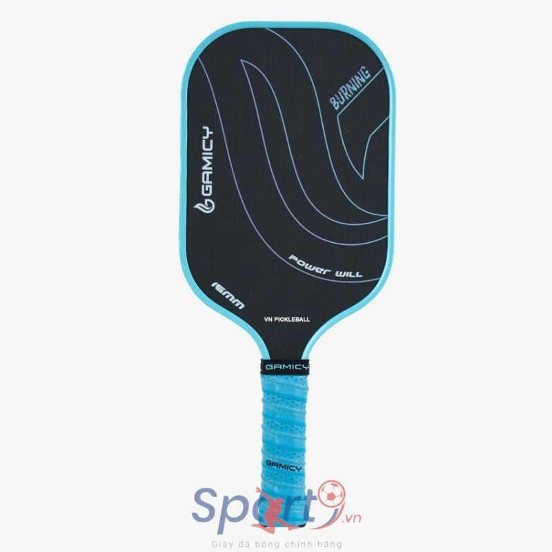 Vợt Pickleball Gamicy Burning T700 16mm- Màu Xanh Da
