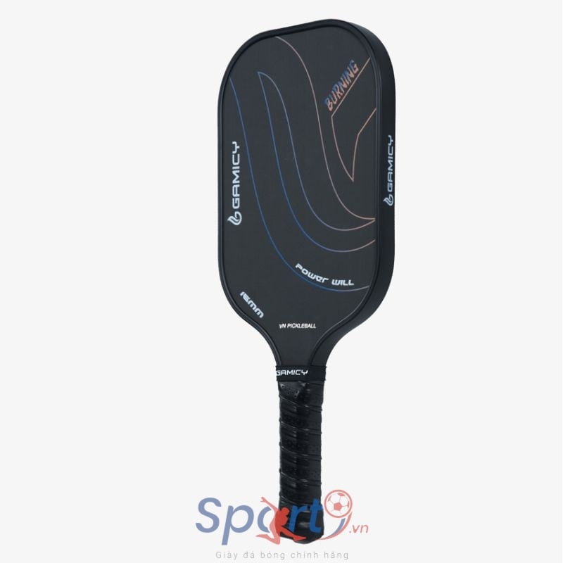 Vợt Pickleball Gamicy Burning T700 16mm - Màu Đen