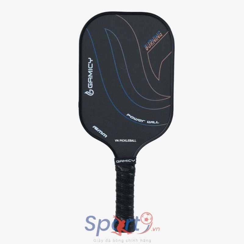 Vợt Pickleball Gamicy Burning T700 16mm - Màu Đen