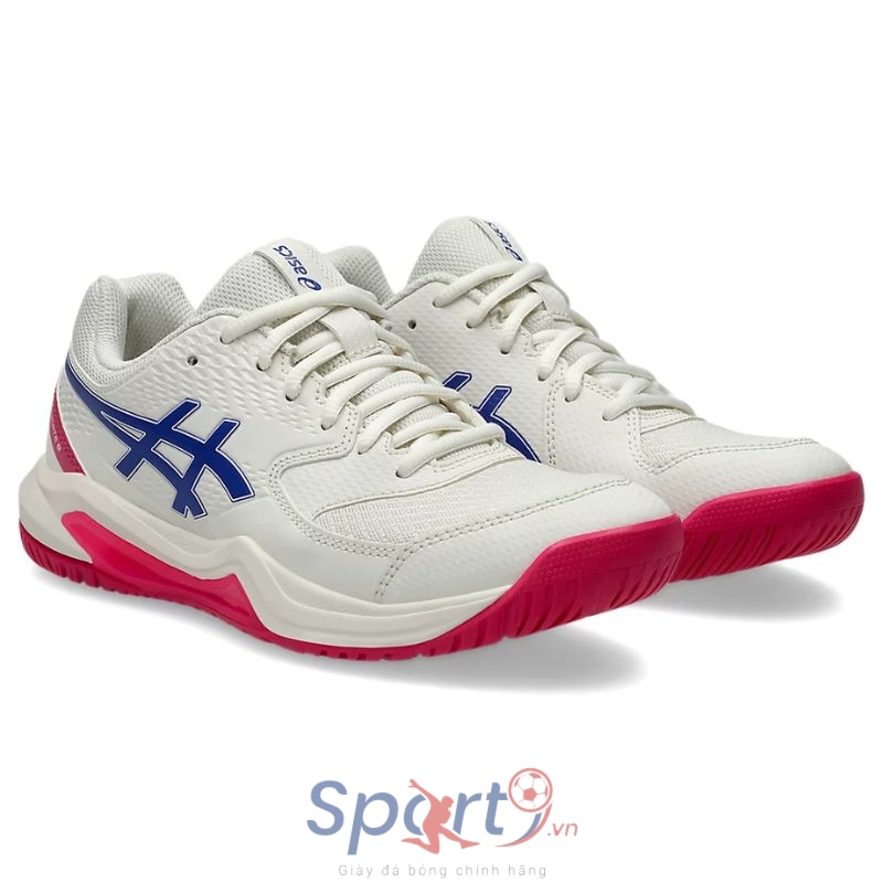 Giày Asics Gel Dedicate 8 wide - 1042A235-105 - Cream/Dark Cobalt