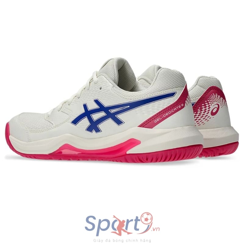 Giày Asics Gel Dedicate 8 wide - 1042A235-105 - Cream/Dark Cobalt