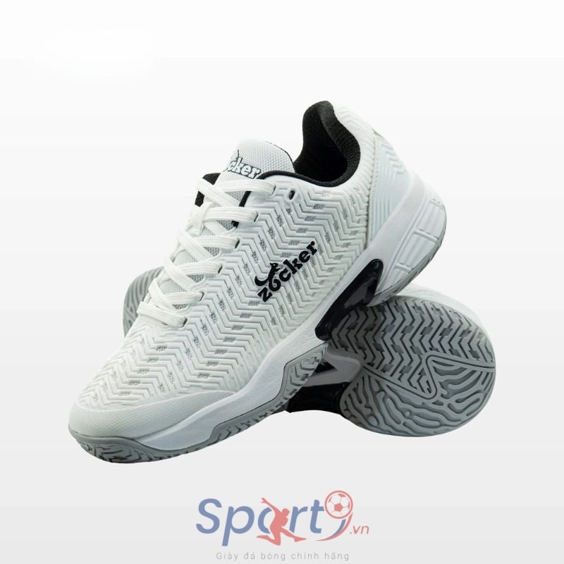 Giày Pickleball Zocker Aspire - White/Black