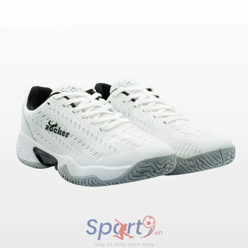Giày Pickleball Zocker Aspire - White/Black