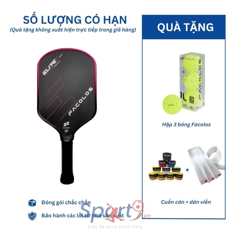 Vợt Pickleball Facolos Elite X Series - Pink
