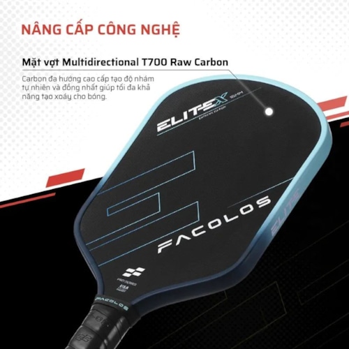 Vợt Pickleball Facolos Elite X Series 16mm - Neon
