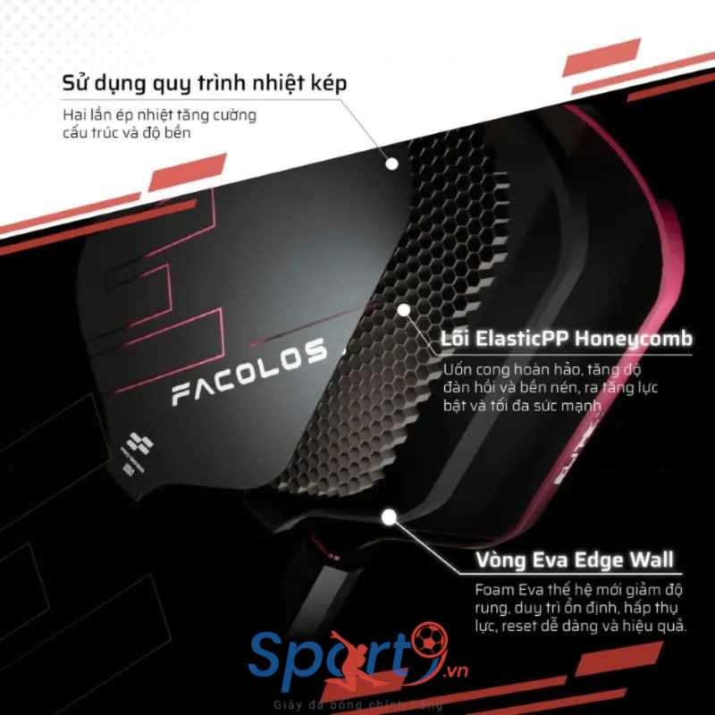 Vợt Pickleball Facolos Elite X Series - Orange