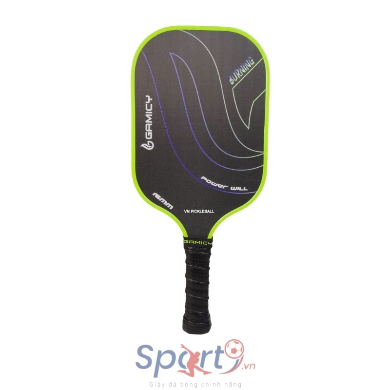 Vợt Pickleball Kaiwin Gamicy Burning T700 16mm - Màu Xanh chuối