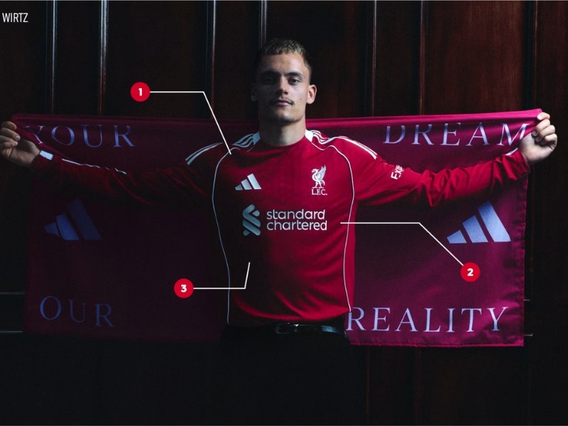 Adidas ra mắt mẫu áo đấu Liverpool 2025/26 - Sự trở lại ấn tượng của adidas