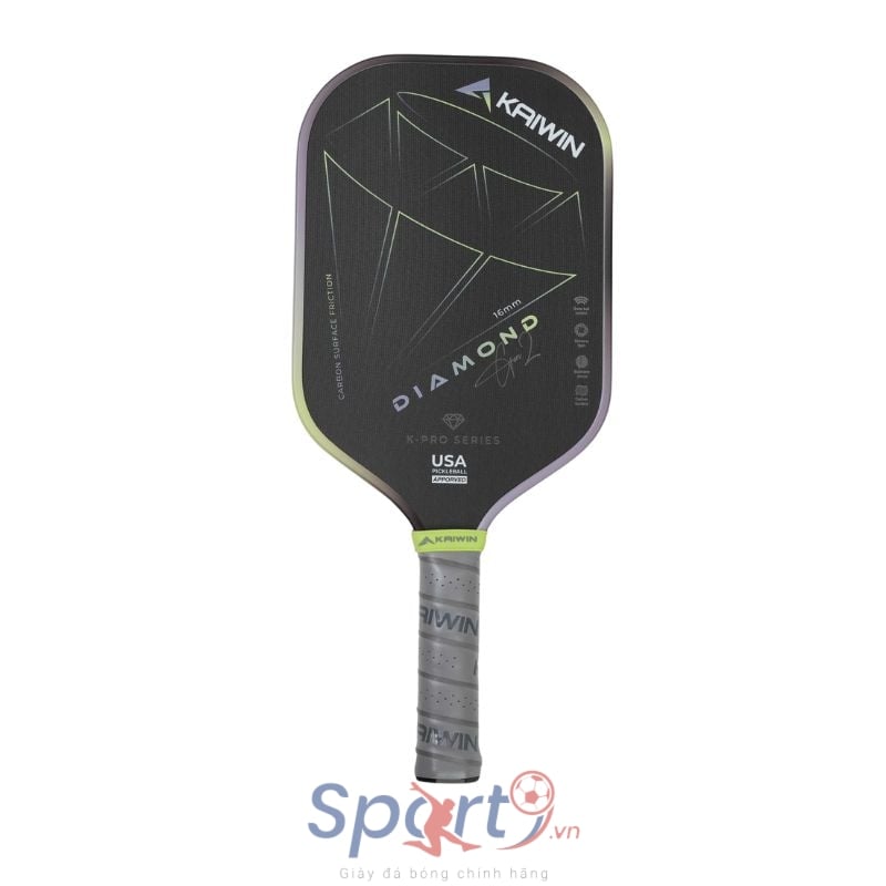 Vợt Pickleball Kaiwin Diamond Gen 2 - Màu Xám