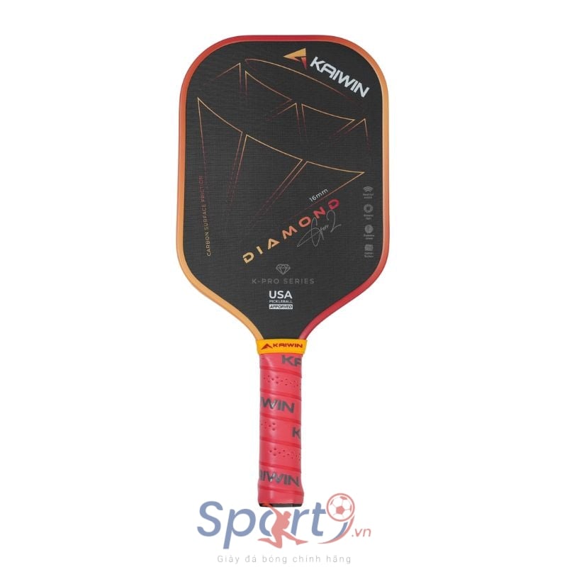 Vợt Pickleball Kaiwin Diamond Gen 2 - Màu Đỏ