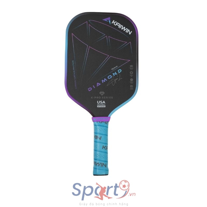Vợt Pickleball Kaiwin Diamond Gen 2 - Màu Xanh Coban Tím