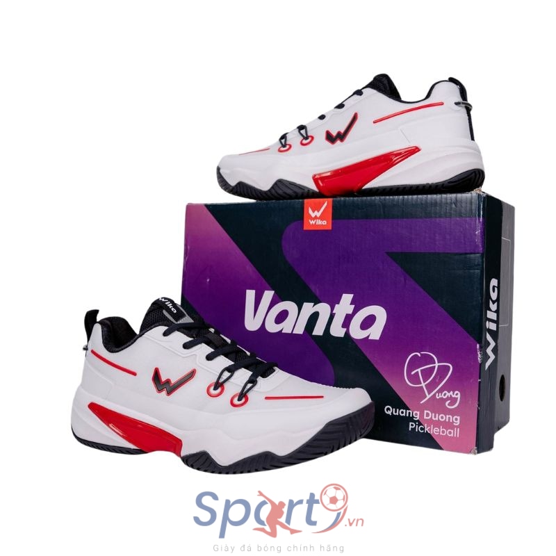 Giày Pickleball Wika Vanta x Quang Dương - Màu Trắng Navy