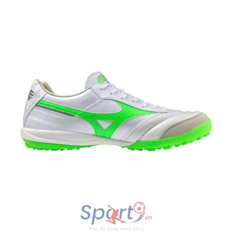Mizuno Morelia Sala Elite TF Q1GB251237 - Trắng/Xanh Lá 