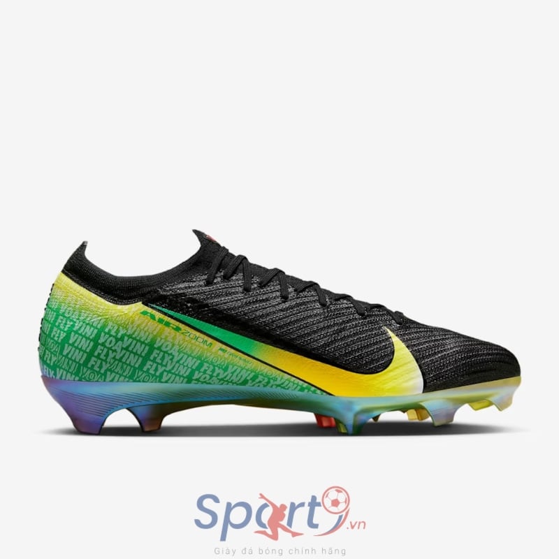 Nike Mercurial Vapor 16 Elite 'Vinicius Junior' FG - Đen/Vàng/Xanh - IB2356-001 