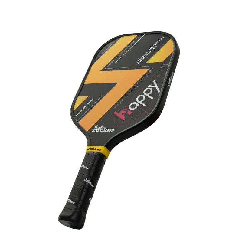 Vợt Pickleball Zocker Happy HP1 Standard Thunder - Màu Vàng Đen