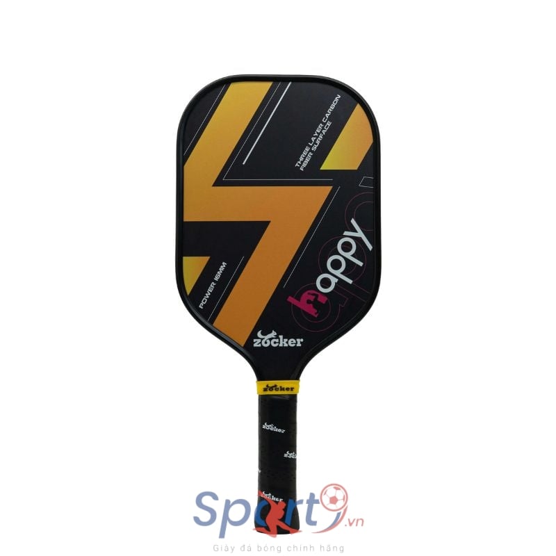 Vợt Pickleball Zocker Happy HP1 Standard Thunder - Màu Vàng Đen