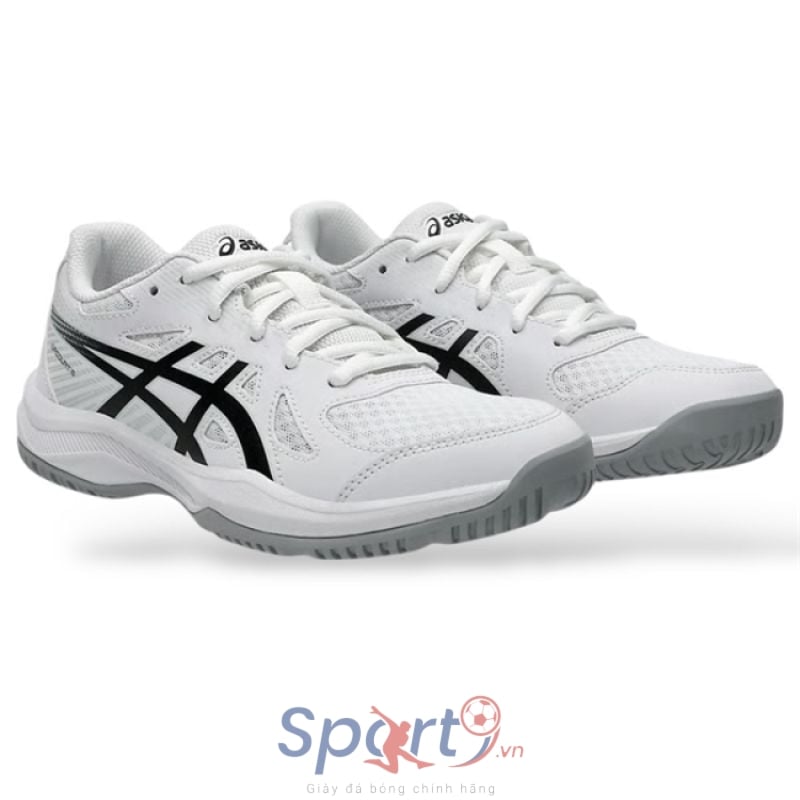Giày Pickleball Asics Upcourt 6 - 1074A045 101 - Màu Trắng Đen
