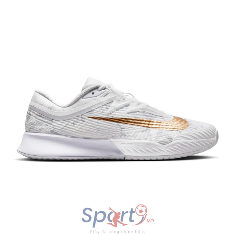 Giày Pickleball Nike Court  Air Zoom Vapor Pro 3 Hc - HV1485-100 - Trắng/Vàng