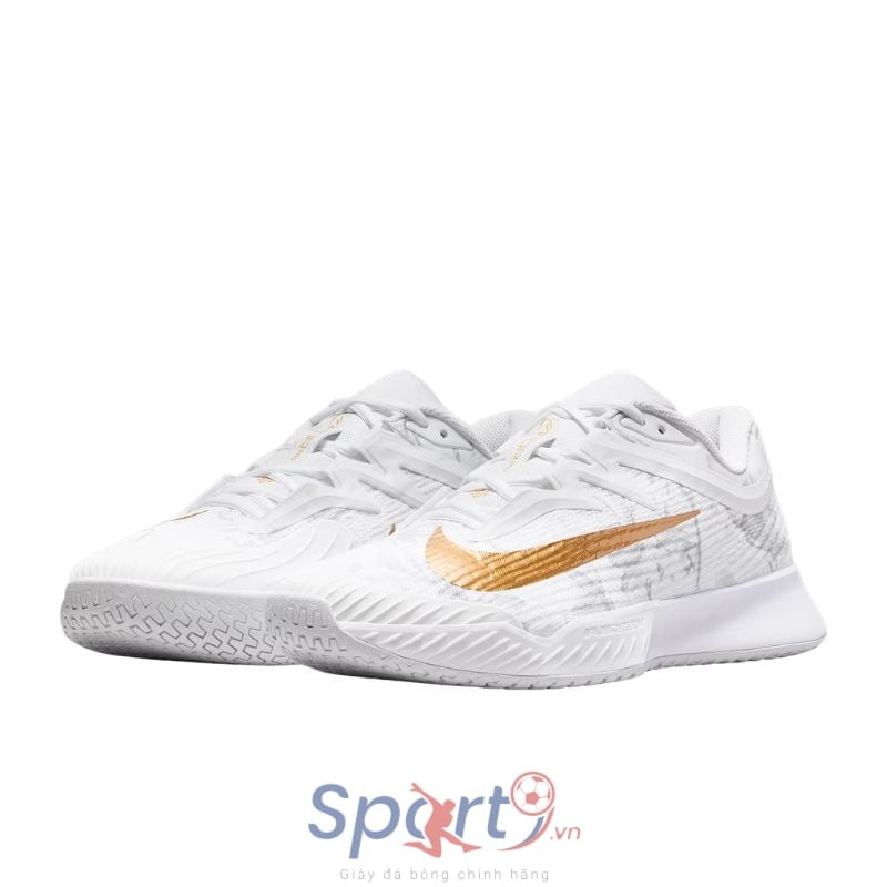 Giày Pickleball Nike Court  Air Zoom Vapor Pro 3 Hc - HV1485-100 - Trắng/Vàng