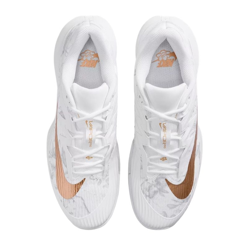 Giày Pickleball Nike Court  Air Zoom Vapor Pro 3 Hc - HV1485-100 - Trắng/Vàng