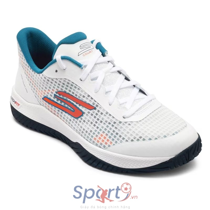 Giày Skechers Viper Court Pro  - 246069C-WTQ - Màu Trắng