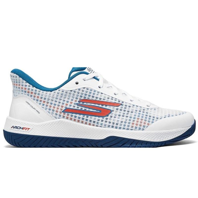 Giày Skechers Viper Court Pro  - 246069C-WTQ - Màu Trắng