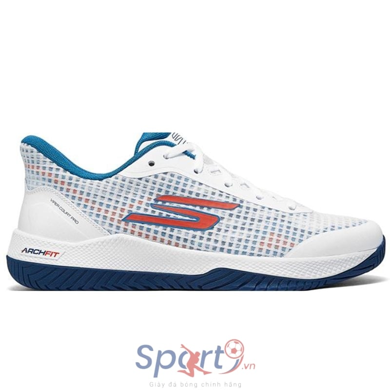 Giày Skechers Viper Court Pro  - 246069C-WTQ - Màu Trắng